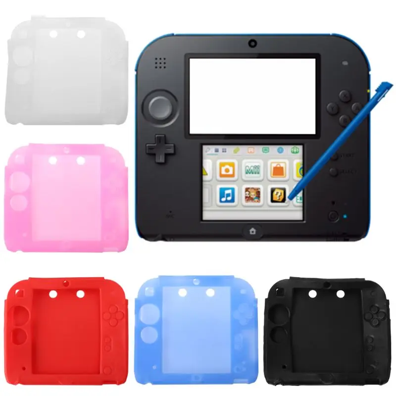 Funda protectora CACAZI en gel de silicona para Nintendo 2DS