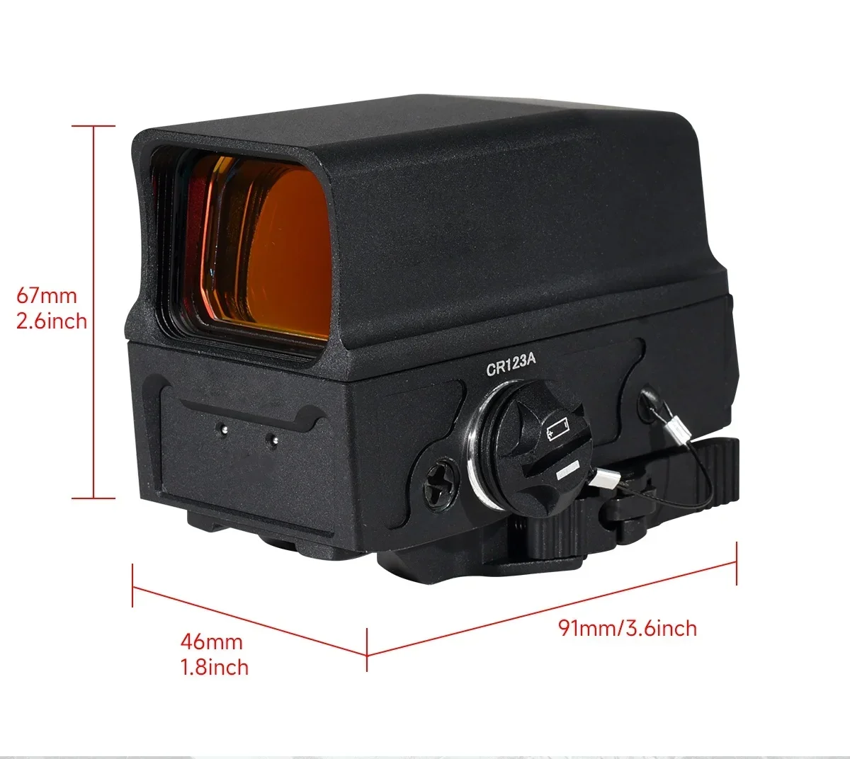 Mira punto rojo táctica VT Holográfica para rifles caza - imagen 3