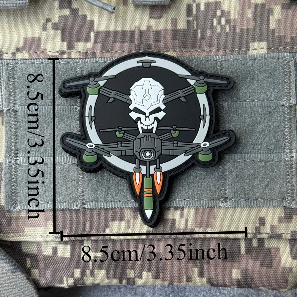 Ronin Warrior parche táctico PVC gancho y bucle para ropa mochila