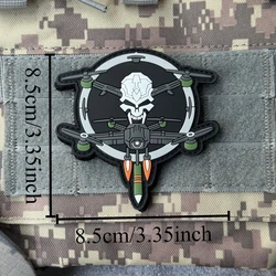 Ronin Warrior parche táctico PVC gancho y bucle para ropa mochila