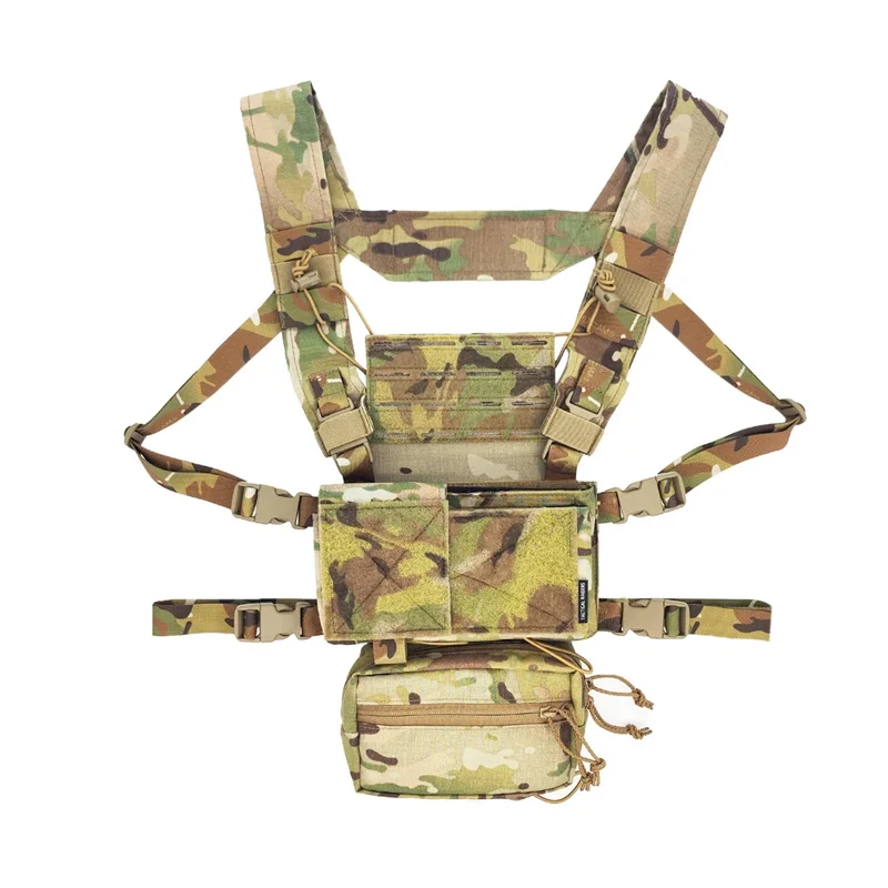D3CRM MK4 Panel frontal MOLLE para chaleco táctico y teléfono