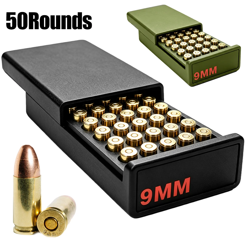 Caja táctica munición 9mm extraíble 50 cartuchos - imagen 2