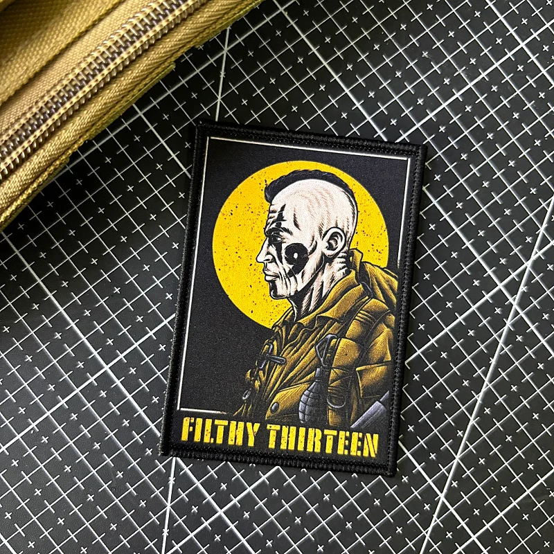 Parche táctico Filthy Thirteen velcro para brazalete militar escuadrón - imagen 4