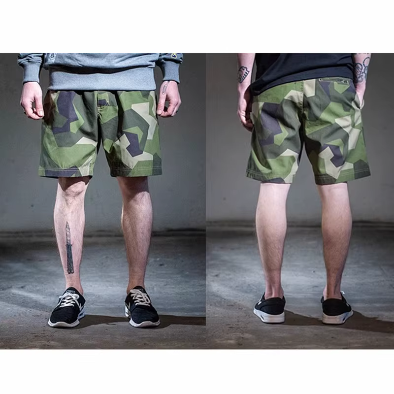 Pantalones cortos tácticos camuflaje sueco geométrico de verano - imagen 3
