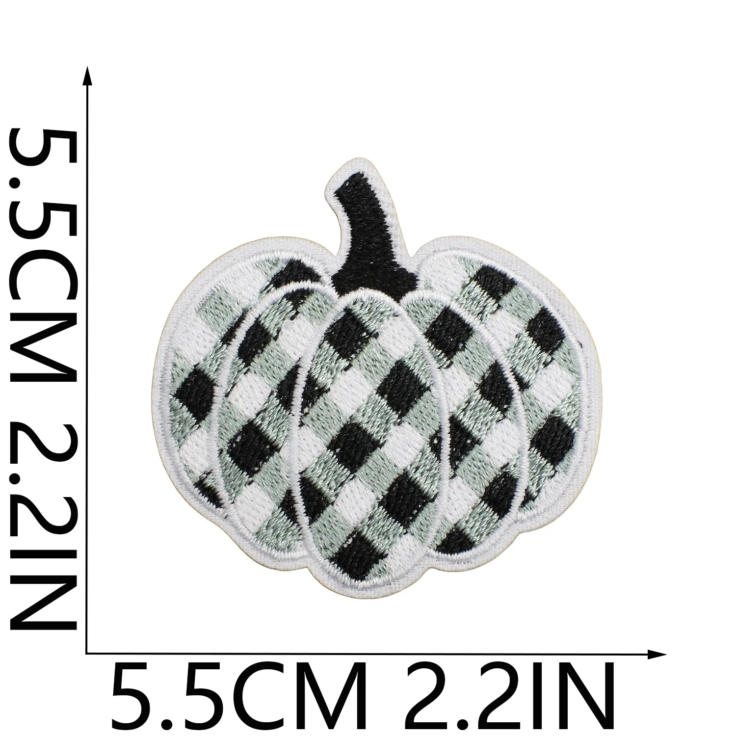 Parche bordado calabaza Halloween – insignia para chaquetas