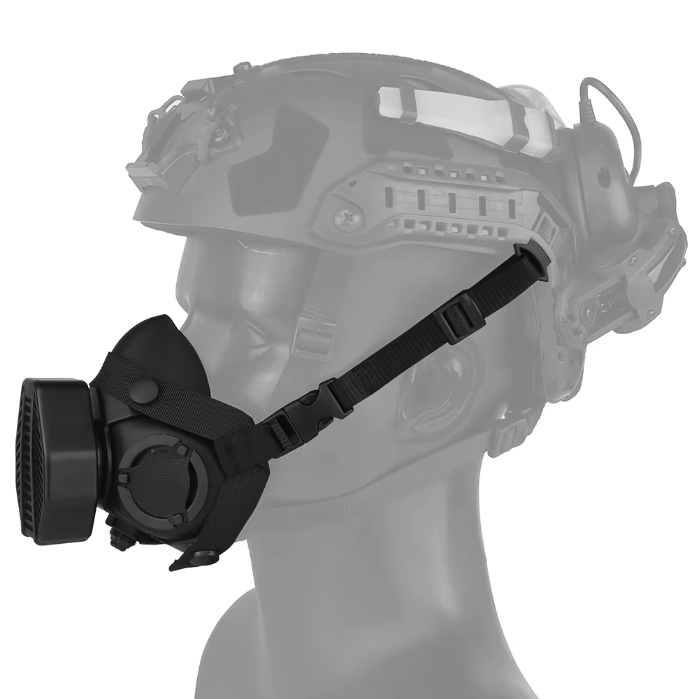 SOTR Respirador táctico media cara comunicación airsoft paintball - imagen 4