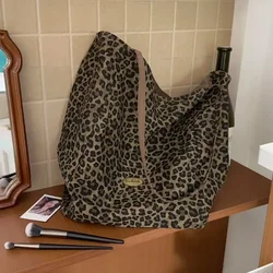 Bolso de hombro táctico lona leopardo doble cara gran capacidad