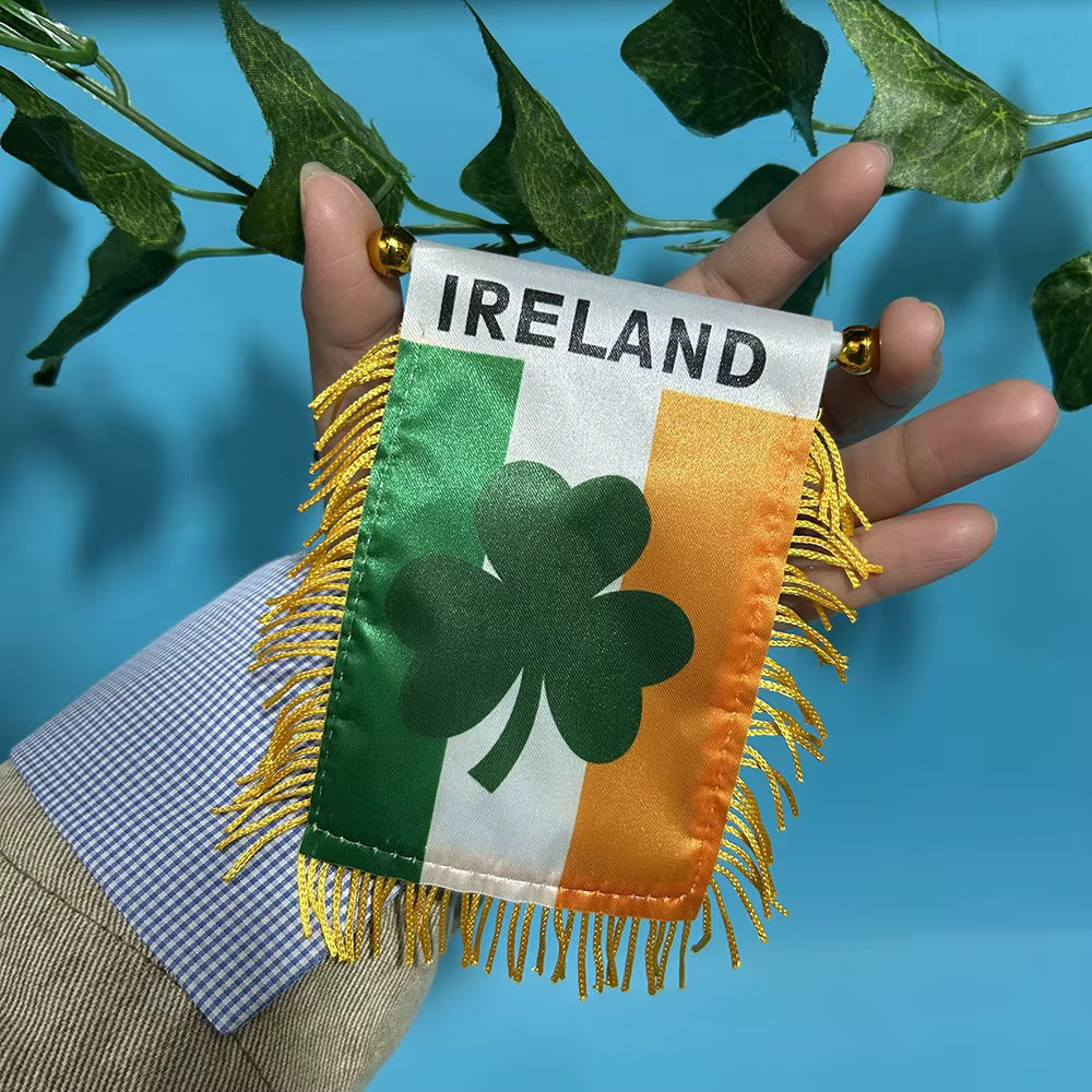 SKY FLAG bandera para ventana de coche trébol San Patricio Irlanda - imagen 2