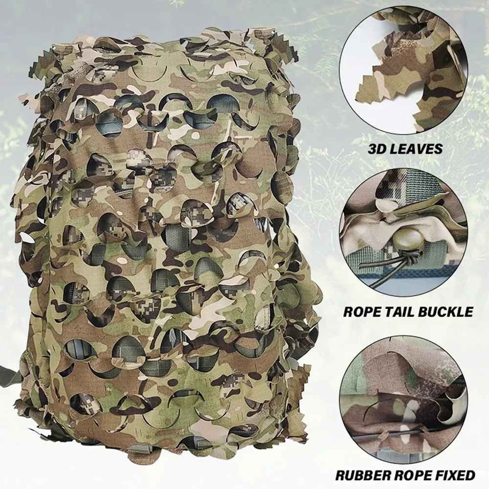 Mochila táctica camuflaje 3D – Caza y Airsoft - imagen 5