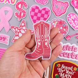 Parche termoadhesivo floral rosa – Táctico para planchar o coser