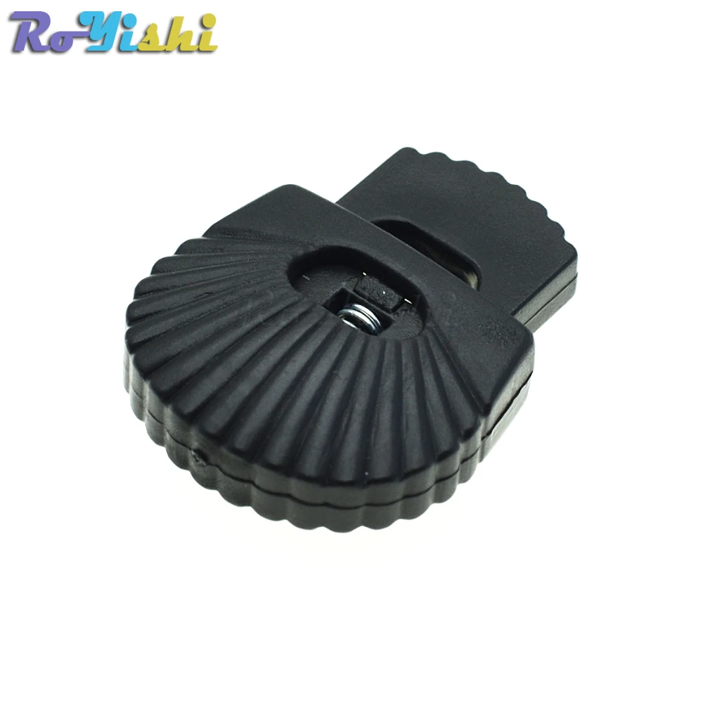 Tope de bloqueo cordón plástico negro para zapatos y Paracord - imagen 3
