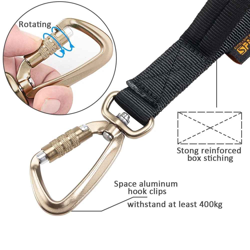 Spanker Correa táctica bungee para perro doble asas liberación rápida - imagen 5
