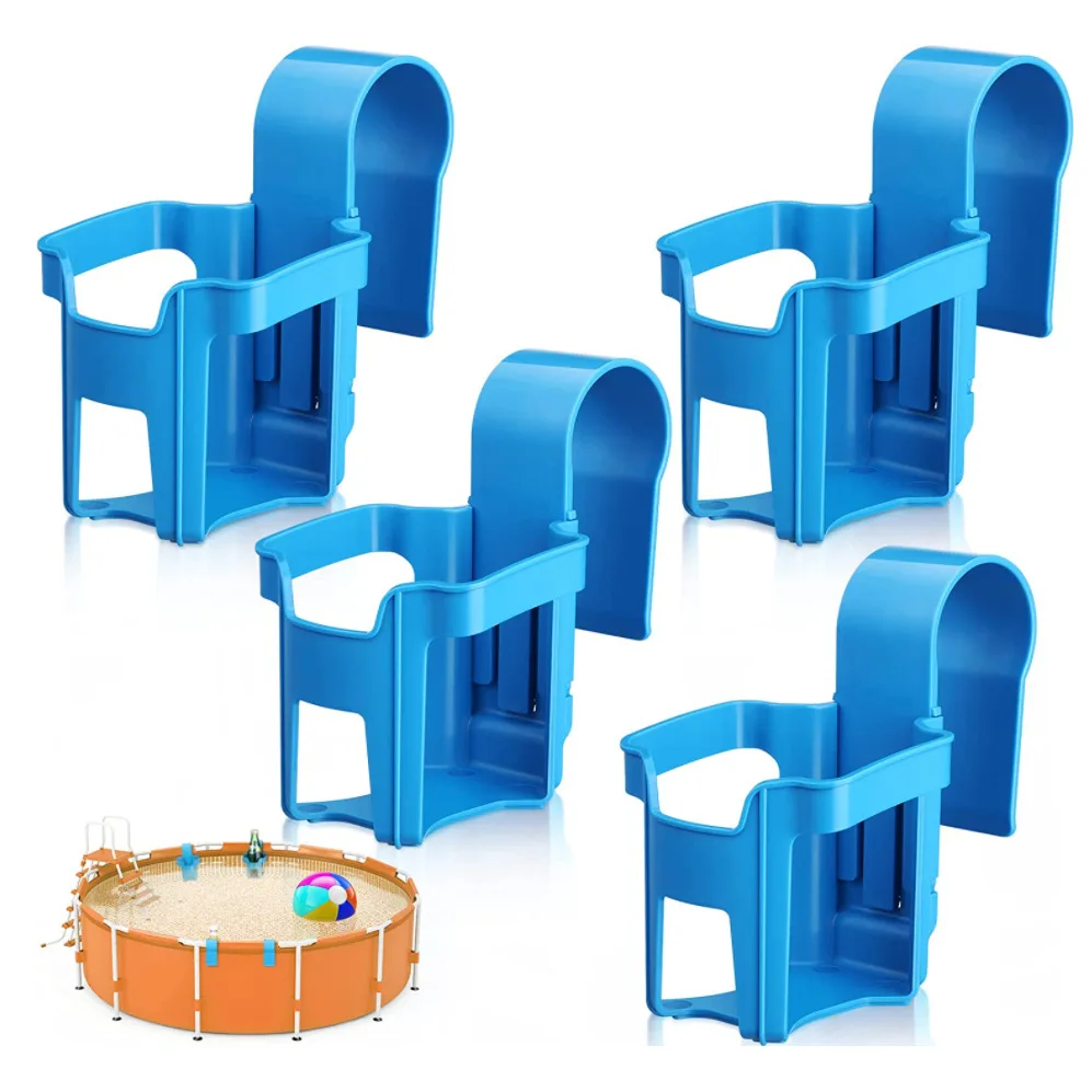 Soporte para bebidas de piscina con organizador de vasos y cervezas