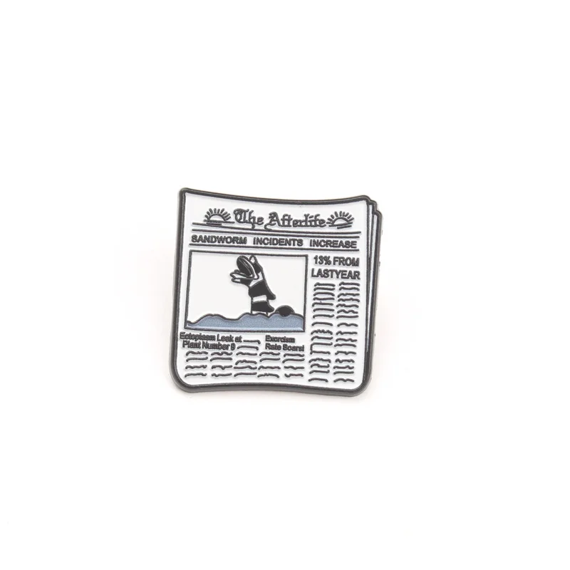 Pin esmaltado humor gótico de periódico El Mundo de los Muertos - imagen 4