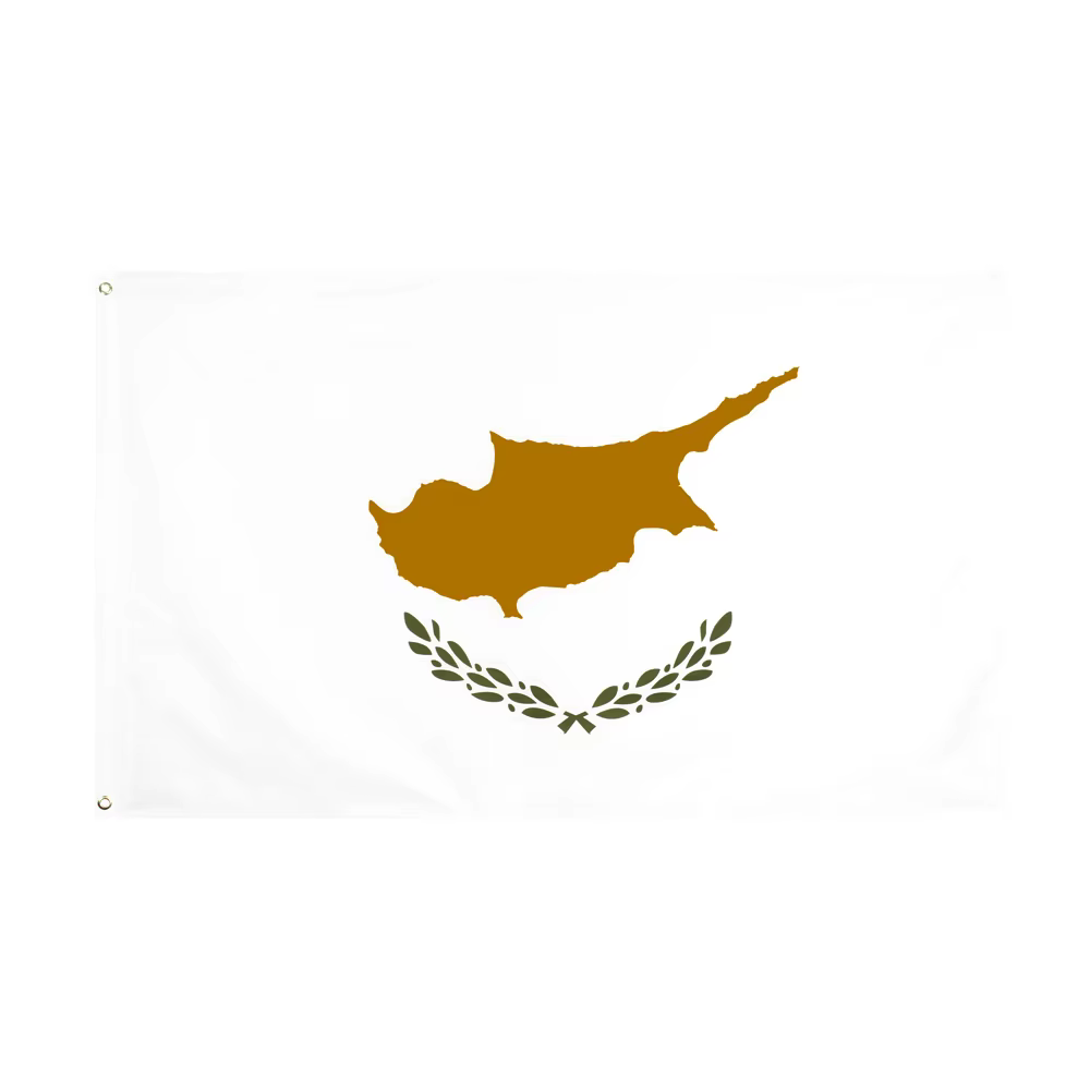 Bandera de Chipre decorativa en interior
