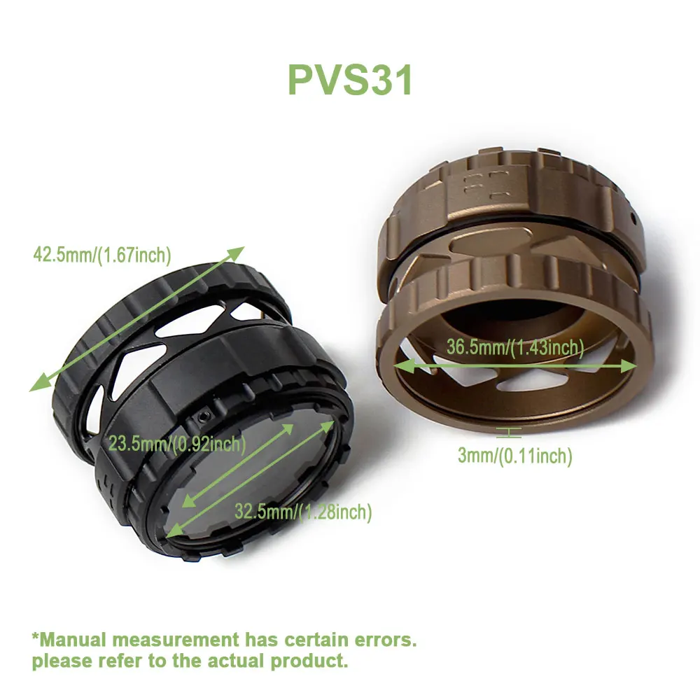 Protector de lente NVG metálico ajustable para visión nocturna - imagen 3