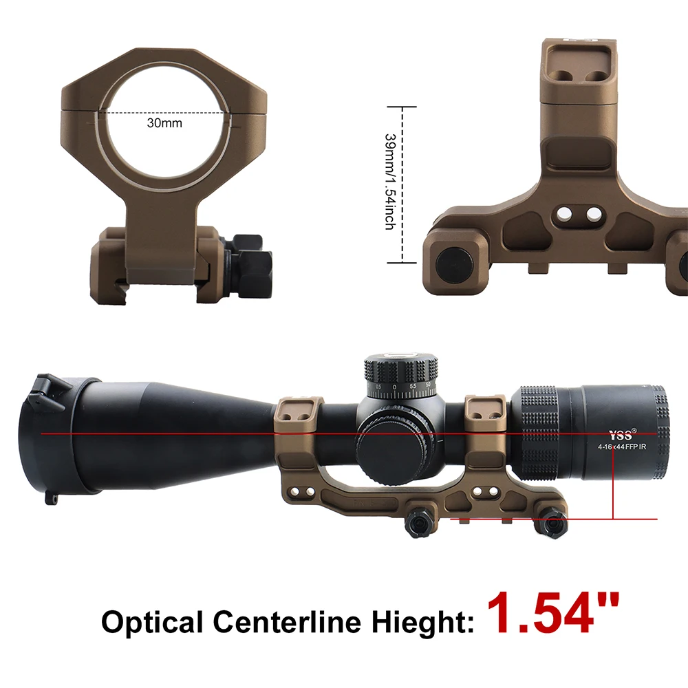 Montura para mira telescópica con altura central compatible universal - imagen 5