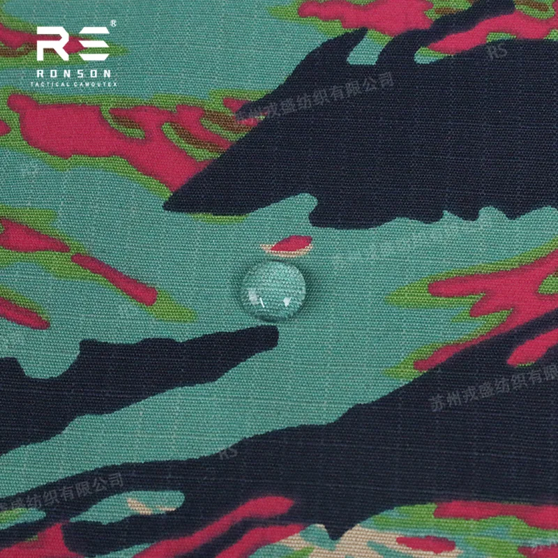 Tela táctica ripstop camuflaje Miami Tiger Stripe NYCO - imagen 4