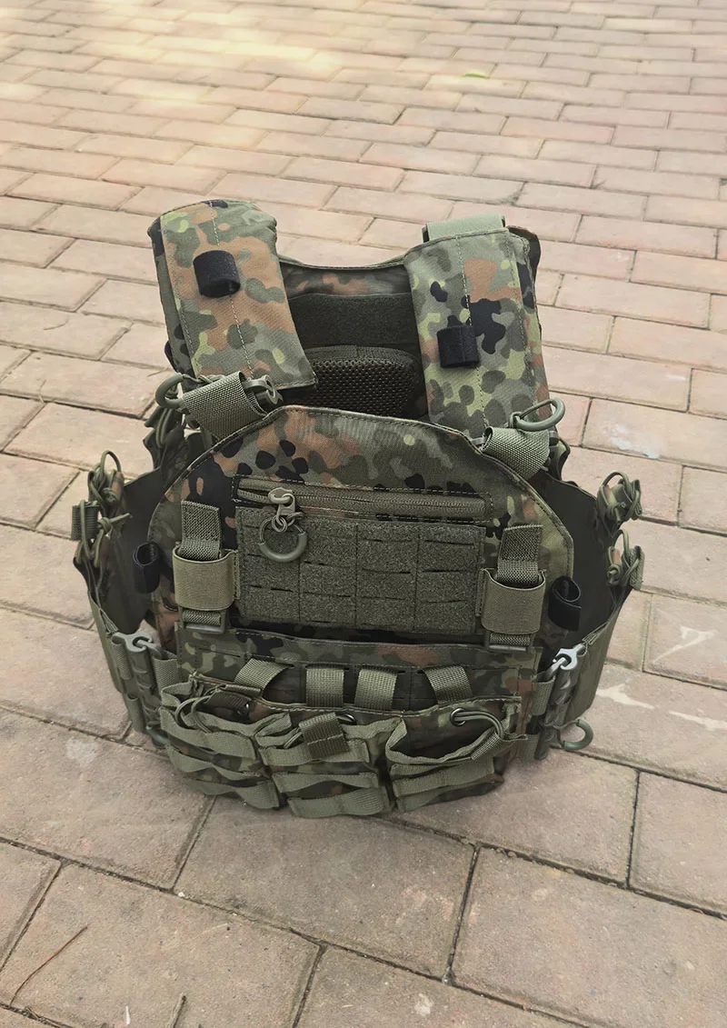 Chaleco táctico MOLLE caza liberación rápida impermeable kit médico - imagen 4