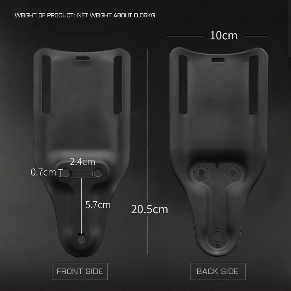 Funda de pistola para muslo con plataforma táctica y correa montaje - imagen 2