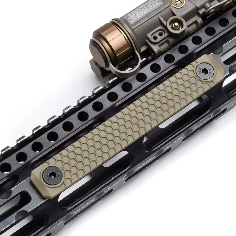 Cubre carril M-LOK KEYMOD impresión 3D virutas madera fácil montaje - imagen 3