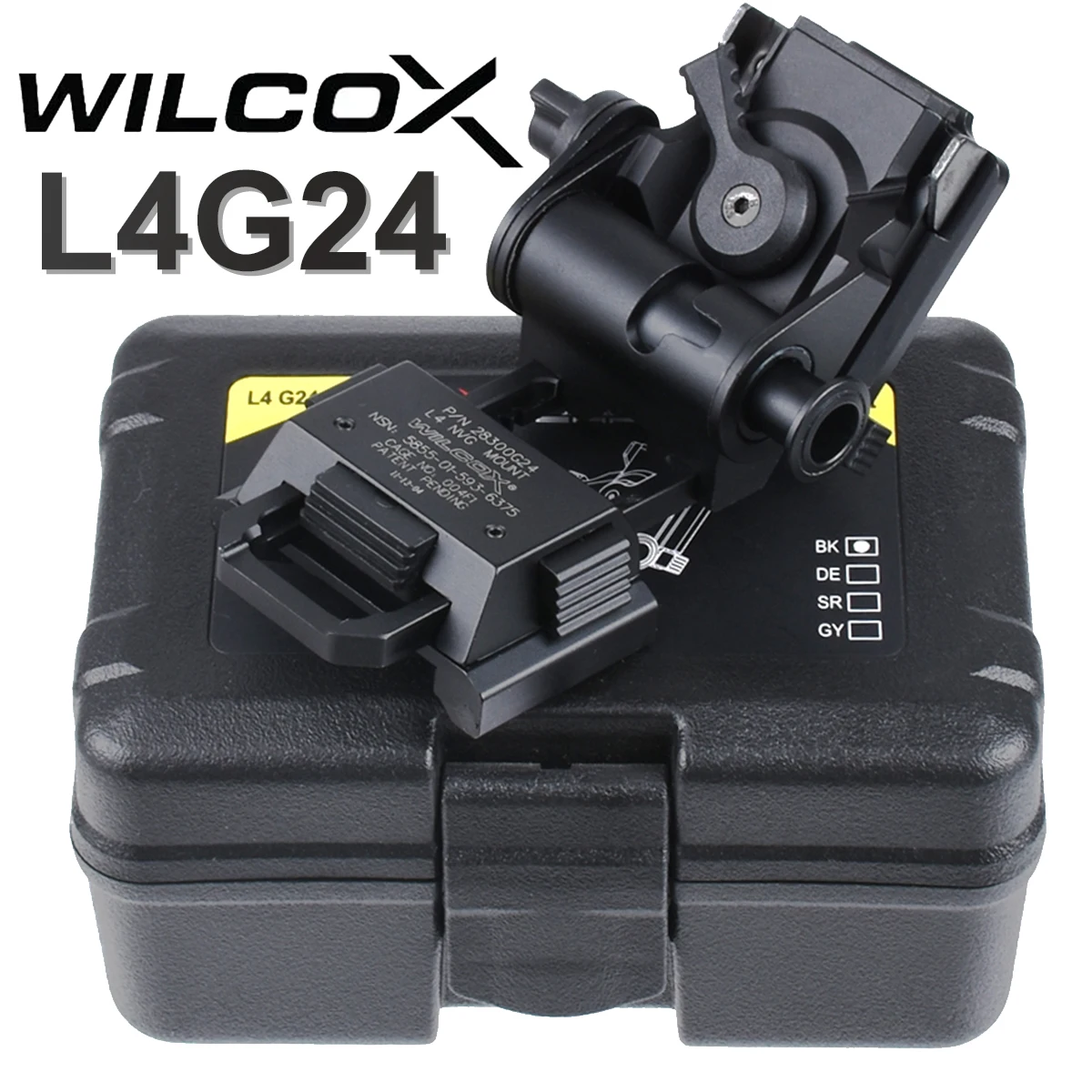 Wilcox L4G24 soporte para NVG plegable metálico en casco PVS14 - imagen 3