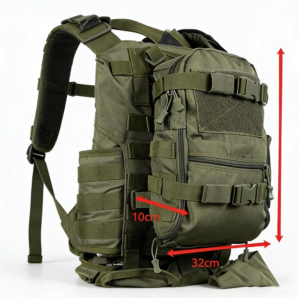Bolsa táctica MOLLE de camuflaje, funda asalto para Airsoft - imagen 4