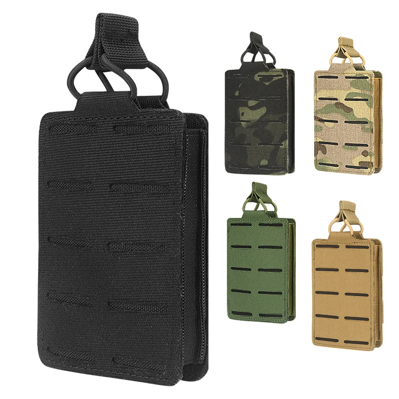 Funda táctica LSR portacargador MOLLE individual corte láser AR - imagen 3