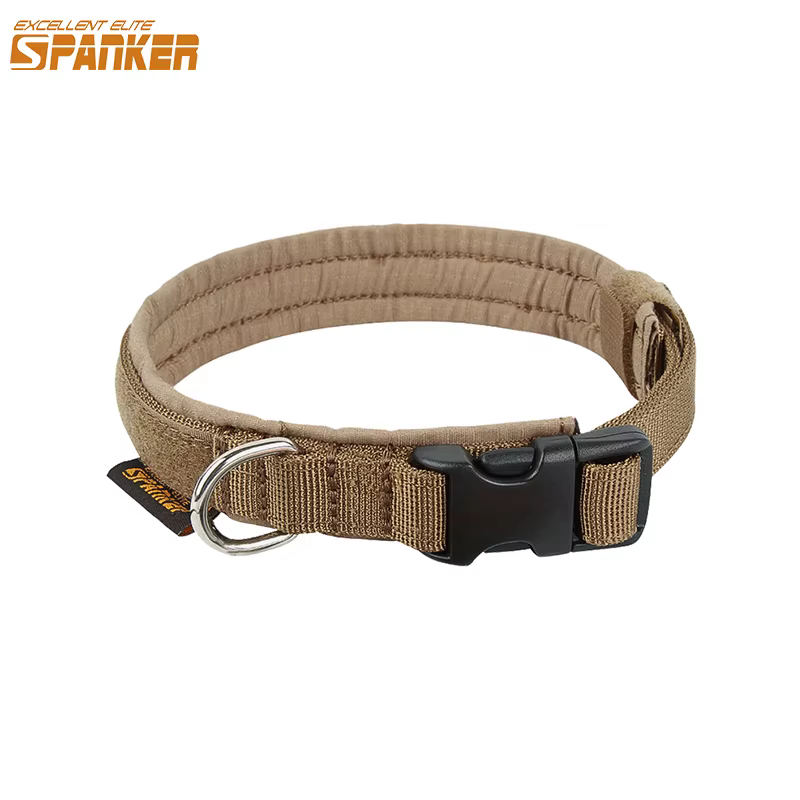Collar táctico para perro de nylon resistente, ajustable outdoor - imagen 2