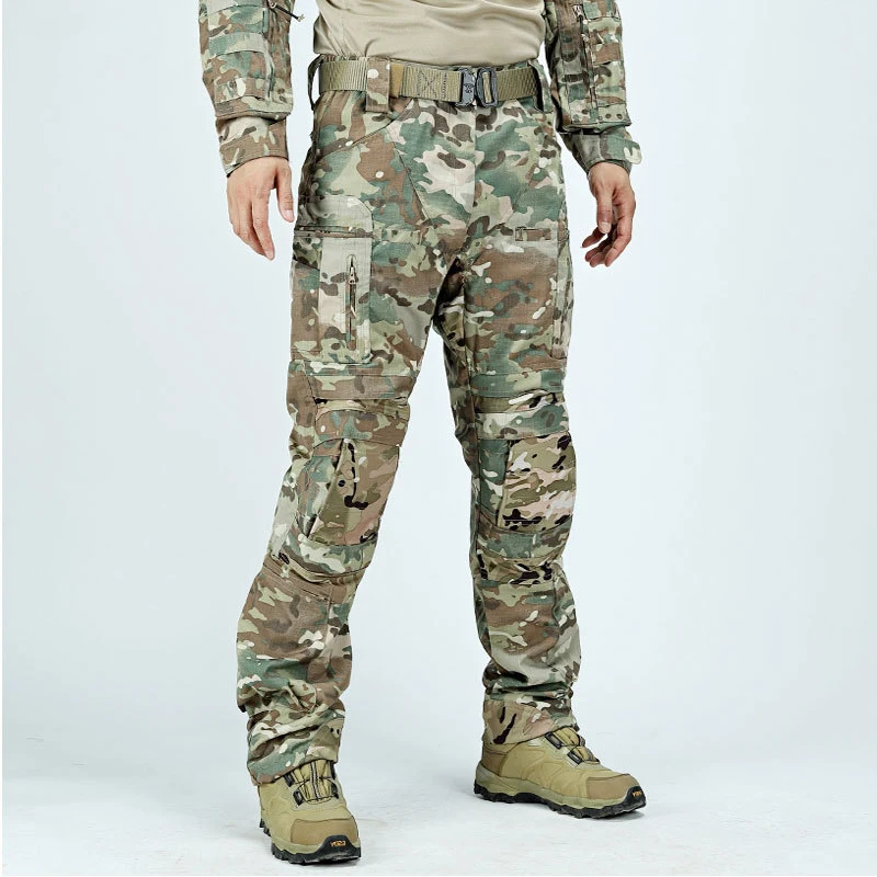 Pantalones tácticos cargo ripstop impermeables con multibolsillo - imagen 4