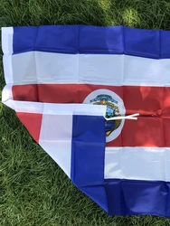 Bandera Costa Rica exterior poliéster sky – Impresión duradera
