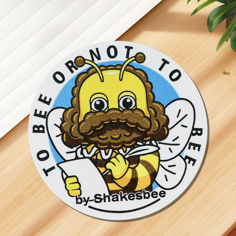 Parche bordado termoadhesivo abeja dibujo animado – Para ropa y gorra - imagen 5