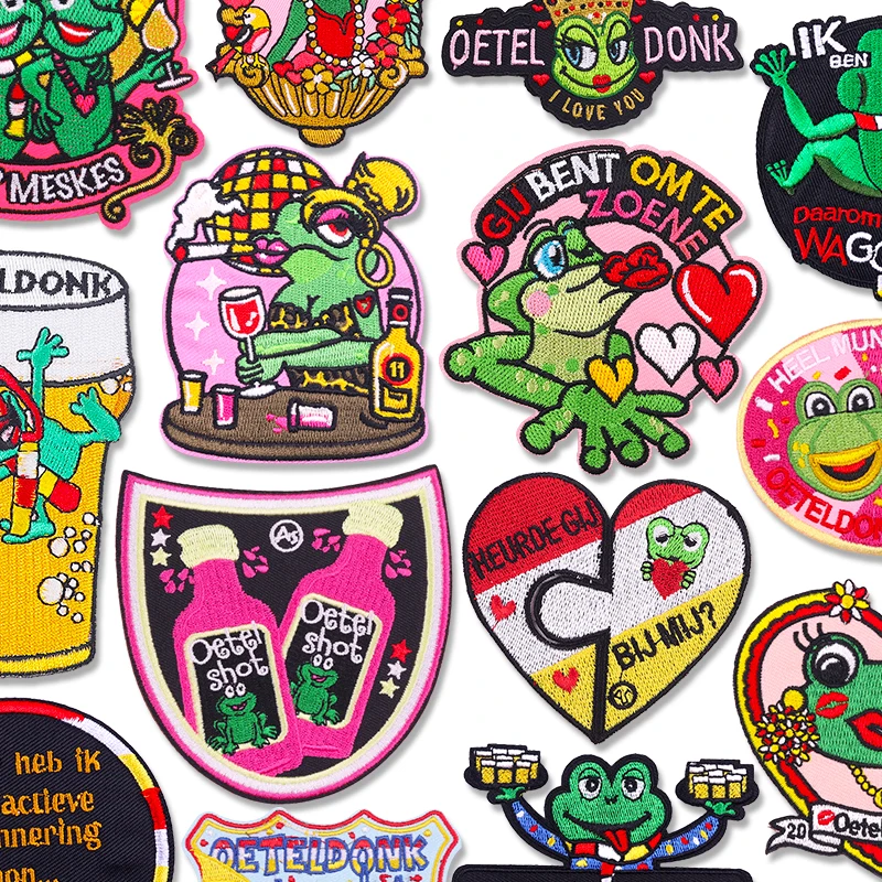 Parche bordado Oeteldonk – Emblema carnaval termoadhesivo