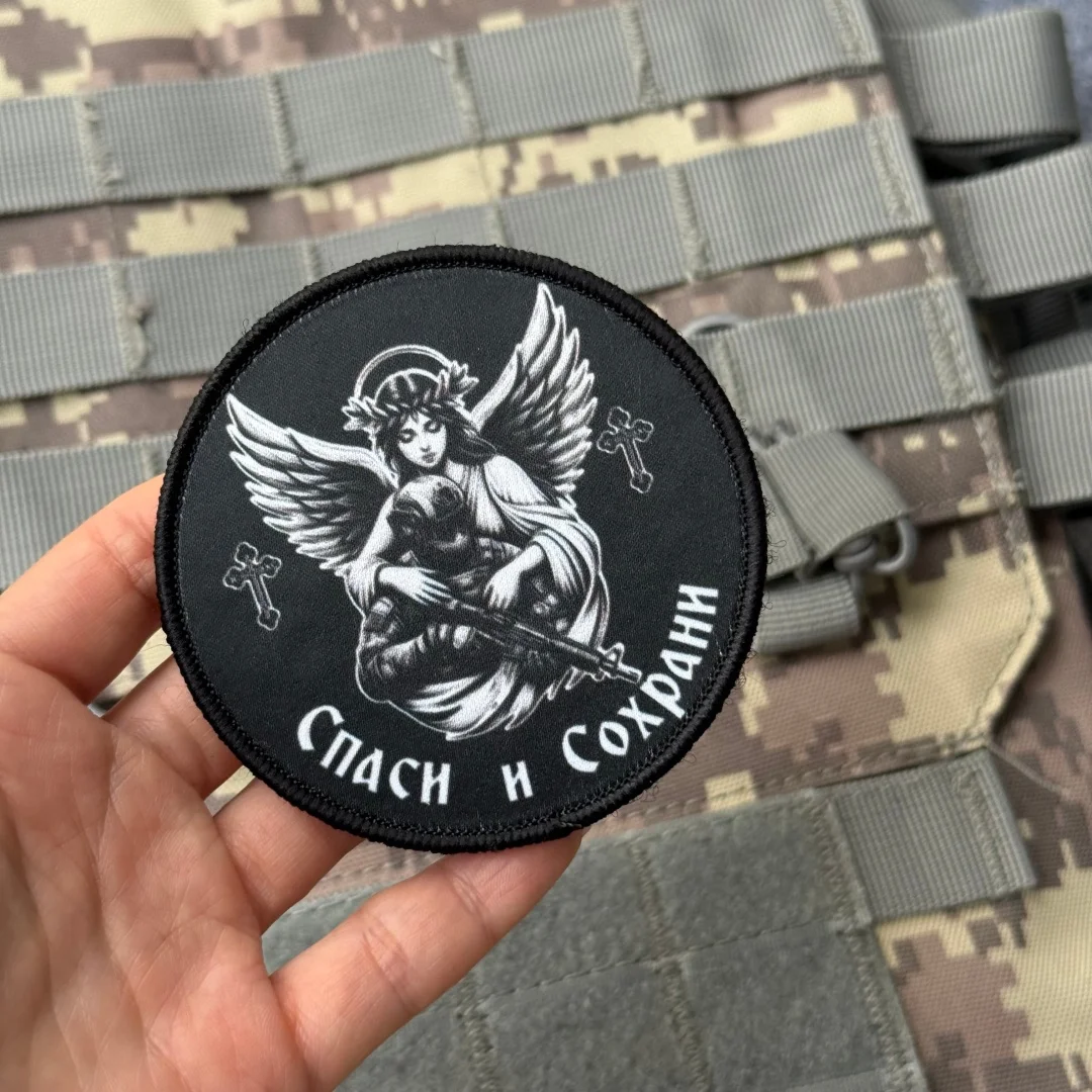 Parche táctico amuleto salvamento velcro gancho y bucle mochila - imagen 3