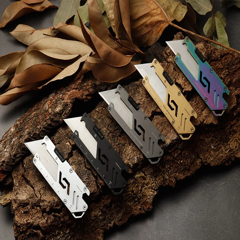 Cuchillo plegable EDC acero inoxidable multifunción abridor botellas - imagen 4