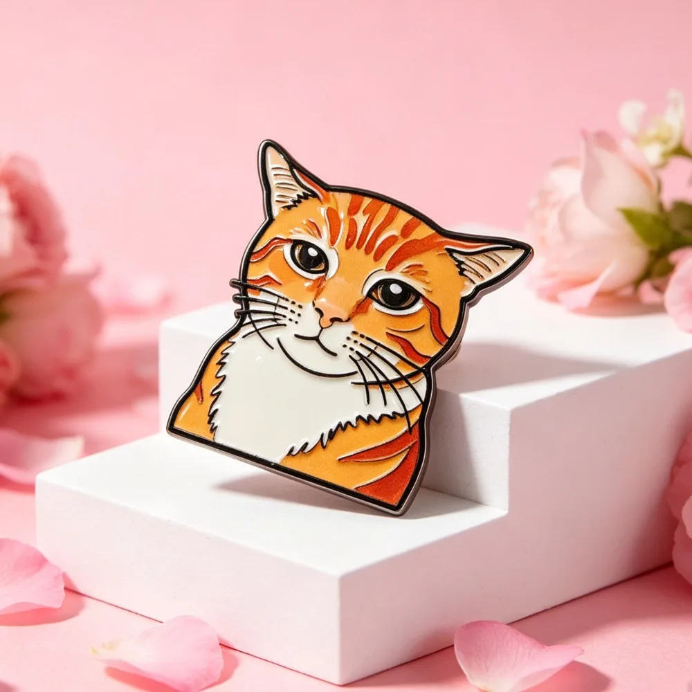 Pin esmaltado gato meme banana – Solapa mochila decoración