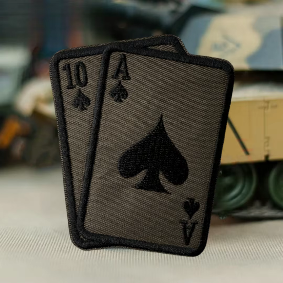 Parche moral bordado Jugador 21 – Táctico velcro para mochila - imagen 2