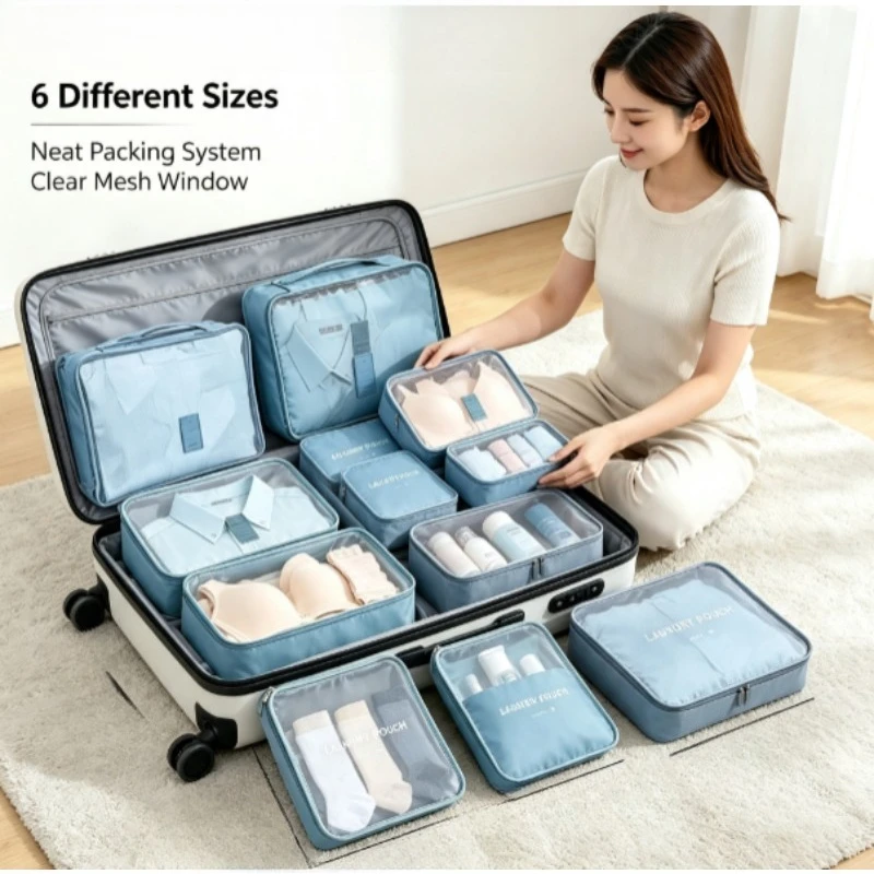 Bolsas organizadoras de viaje plegables para ropa y calzado - imagen 3