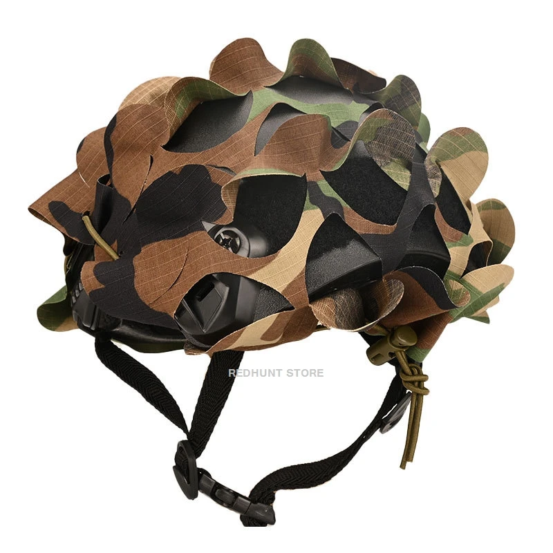Acabado y textura del tejido camuflado