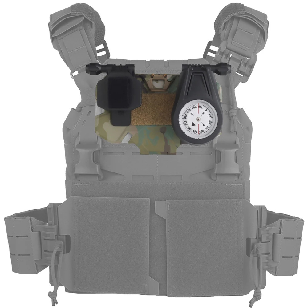 Panel táctico MOLLE plegable para teléfono con brújula y GPS