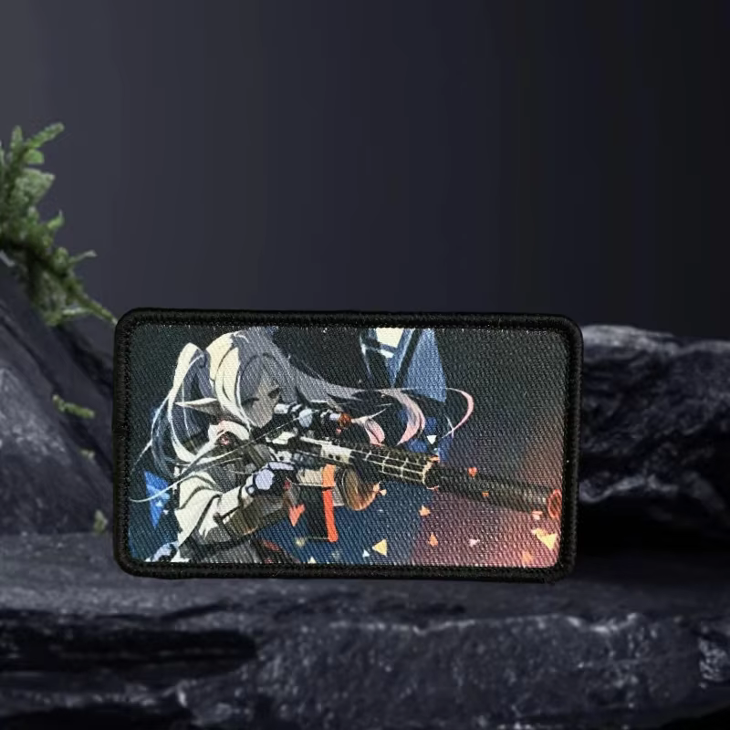 Parche táctico velcro anime para chica – Morale para mochila y equipo - imagen 5