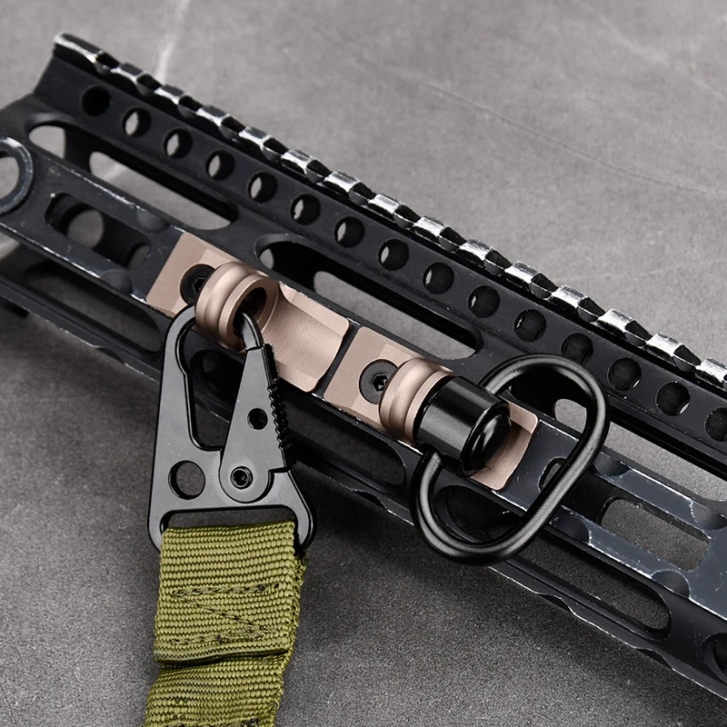 Hebilla QD Giratoria Táctica para MLOK – Montaje Correas Ajustables - imagen 4