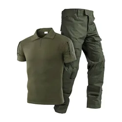 Traje táctico camuflaje manga corta para Airsoft y Paintball