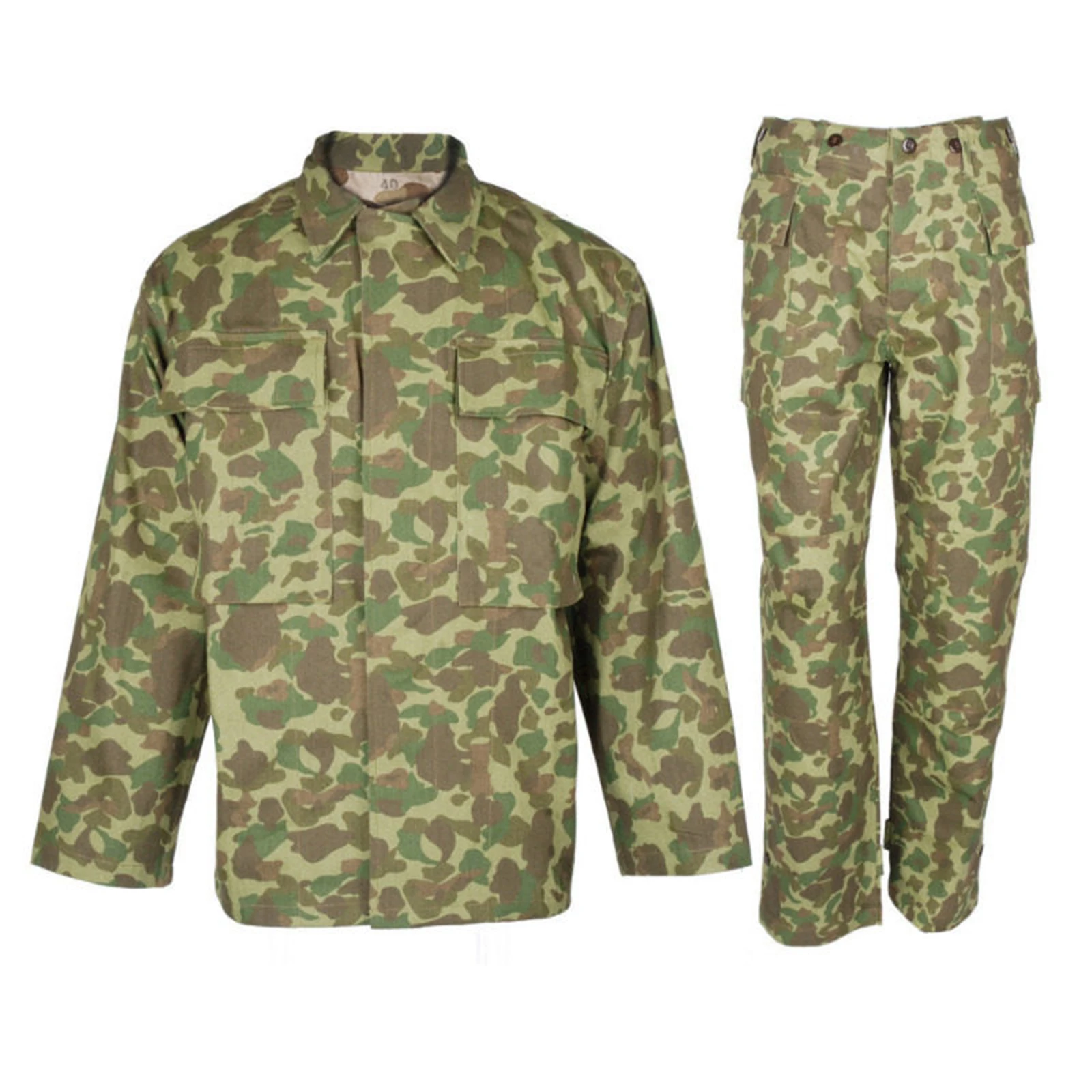 Uniforme militar camuflaje P42 HBT chaqueta y pantalón recreación - imagen 2
