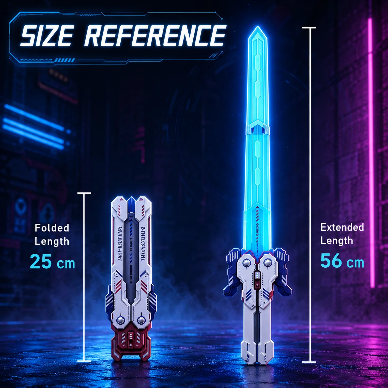 Espada Láser Retráctil con Luz Transformable – Cosplay Infantil - imagen 4
