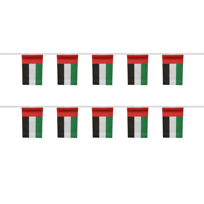 Banderines Emiratos Árabes Unidos poliéster – decoración para fiestas