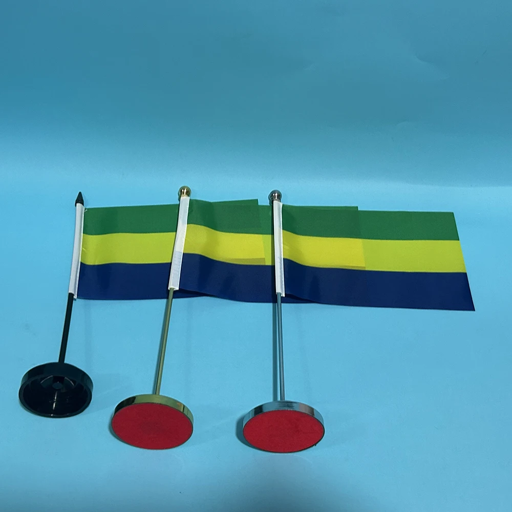Bandera Gabón en poliéster para escritorio y decoración hogar - imagen 5
