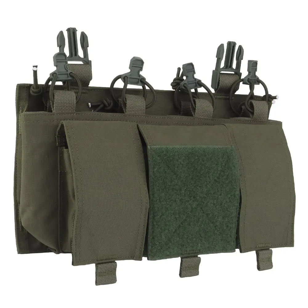 Portacargador táctico MOLLE de uso general con gancho para pecho