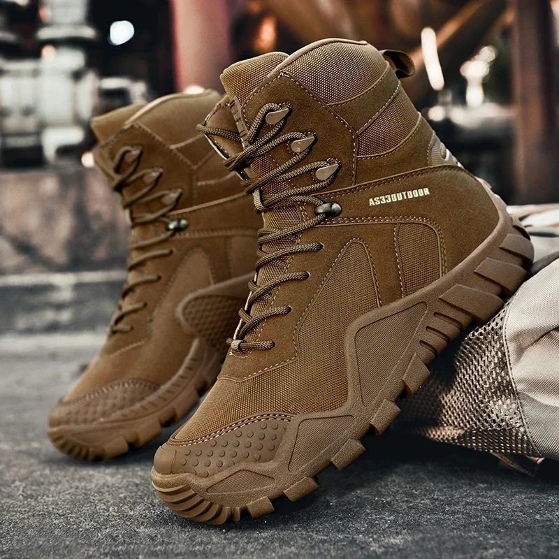 Botas tácticas impermeables altas negras de combate - imagen 5