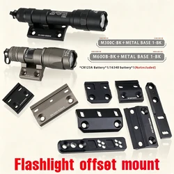 Soporte de linterna táctica offset M-LOK y Keymod, Picatinny